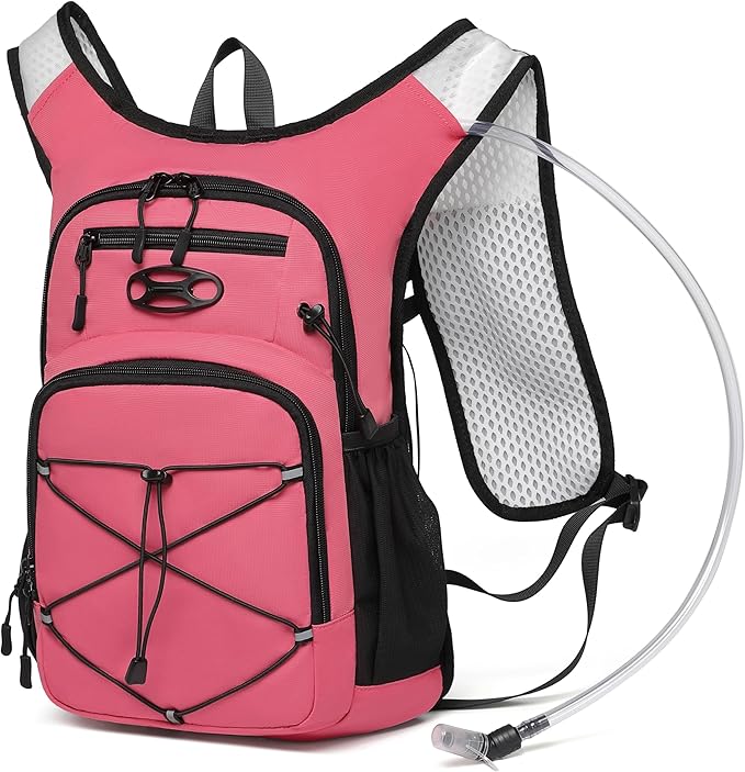 Wotony Lightweight Hydration Backpack with 2LOR 3LWater Bladder for Cycling Hiking Rave - Water Daypack for Men Women