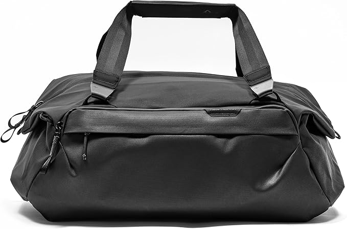 Peak Design Travel Duffel, Extra-Wide Single Zip Access, Weatherproof Shell, 4 External Pockets, Fits Packing Cubes & Camera Cubes, Ideal for Weekend Trips, Versatile Duffel Bag for Travel