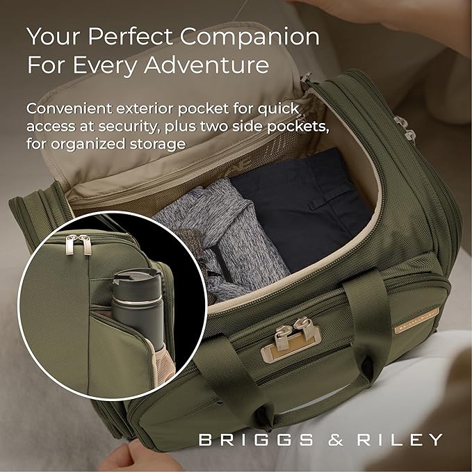 Briggs & Riley Travel Duffel Bag - Weekender & Overnight Luggage for Women & Men, Softside Bag