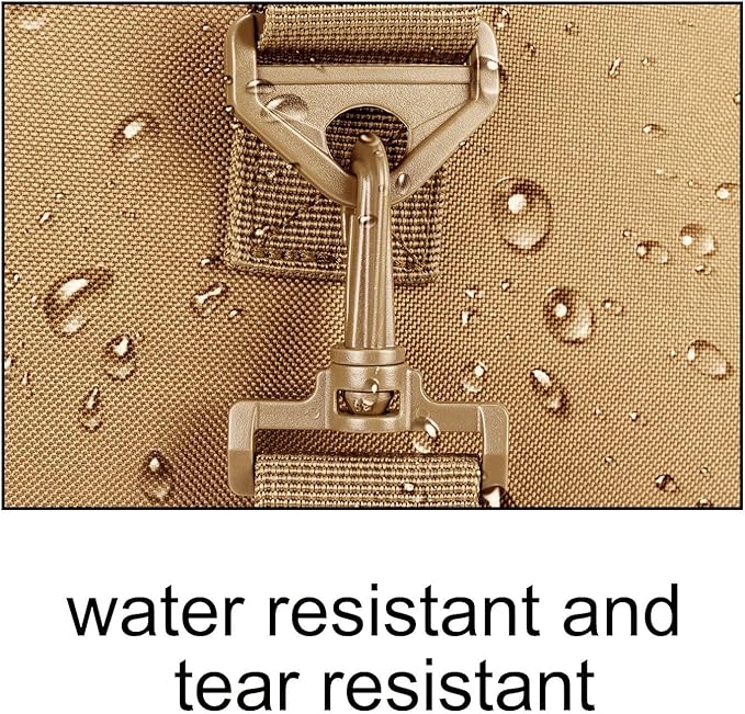 Small Duffel Bag Military Tactical Outdoor Gym Bag with Shoes Compartment for Sports Camping Hunting (TAN)