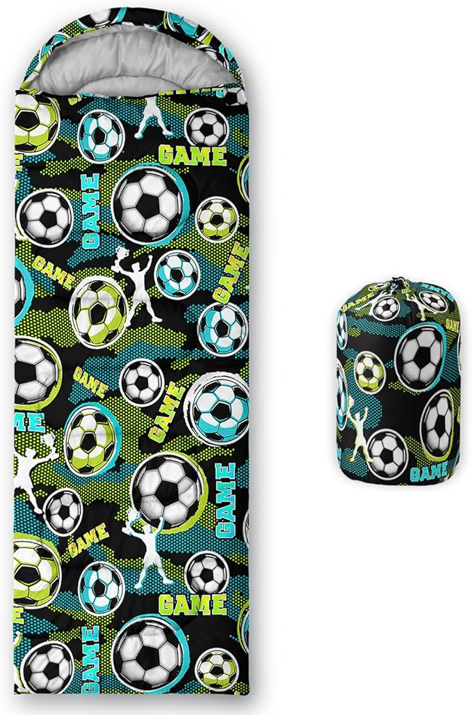 QOOMO Camping Sleeping Bags,3 Season Warm & Cool Weather,Lightweight,Waterproof Sleeping Bags for Adults & Kids,Traveling,and Outdoors,Camping Gear Equipment