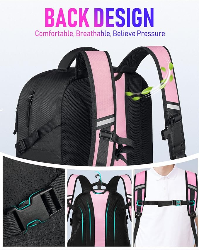 Basketball Bag Backpack with Ball Holder Shoes Compartment, Large Basketball Accessories Sports Bag