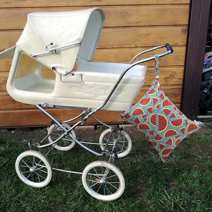 ALVABABY 3pcs Cloth Diaper Wet Dry Bags Waterproof Reusable with Two Zippered Pockets Travel Beach Pool Daycare Soiled Baby Items Yoga Gym Bag for Swimsuits or Wet Clothes 3L-ZM17A