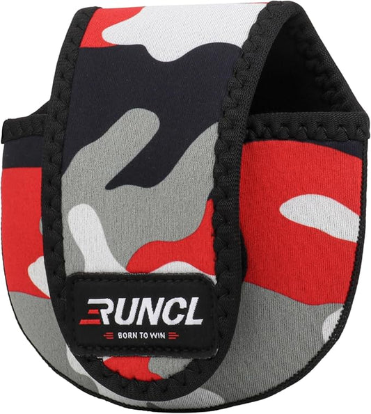 RUNCL Baitcasting Reel Bag – Protective Storage Pouch for Baitcasting Reels & Spinning Reels, Lightweight & Durable, Ideal for Freshwater & Saltwater Fishing Trips (Camouflage)