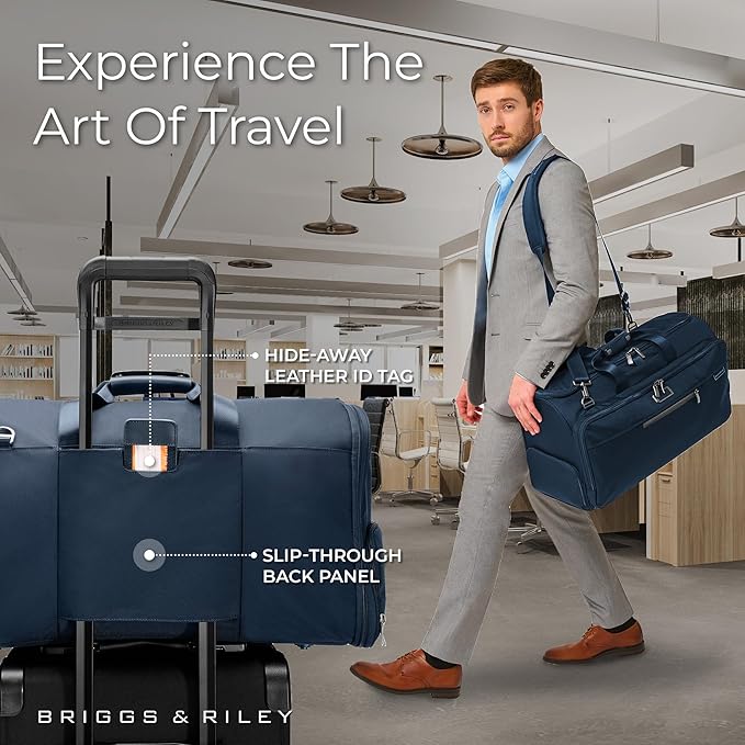 Briggs & Riley Travel Duffel Bag - Weekender & Overnight Luggage for Women & Men, Softside Bag
