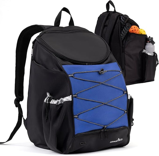 Athletico Pro 42L Pickler Pickleball Backpack (Blue)