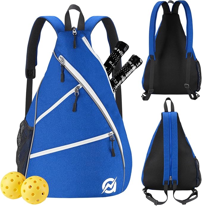 A11N SPORTS Pickleball Bag, Reversible Crossbody Sling Bag/Backpack for Women Men