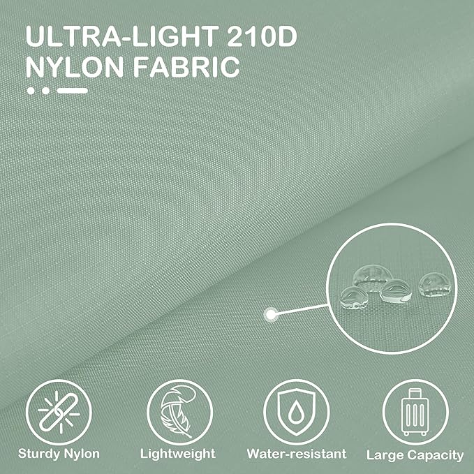 Cipway Compression Packing Cubes, Lightweight Travel Luggage Organizers with Shoe, Toiletry & Laundry Bags, Travel Essentials for Carry-on Suitcase (8 Piece, Sage Green)