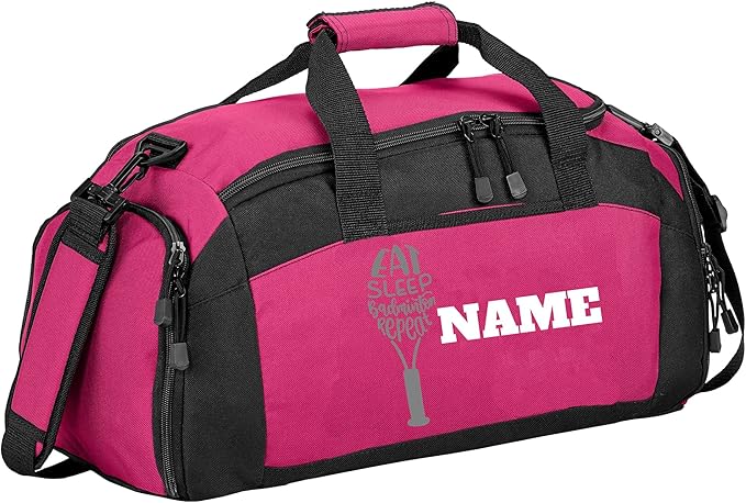 Personalized Badminton Duffle Bag - Versatile Pickleball Bag, Large Tennis Bag with Shoe Compartment - Badminton Bag