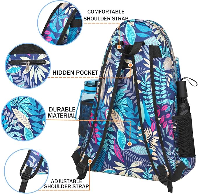 ACOSEN Tennis Bag Tennis Backpack - Large Tennis Bags for Women and Men to Hold Tennis Racket,Pickleball Paddles, Badminton Racquet, Squash Racquet,Balls and Other Accessories
