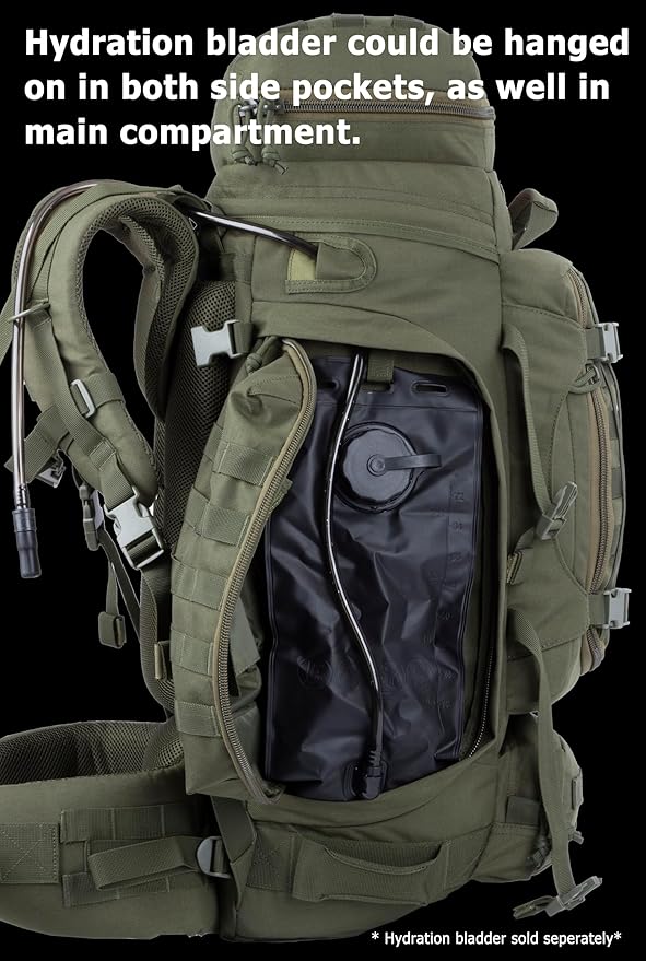 XMILPAX Large Internal Frame Backpack Tactical MOLLE Pack for Camping Backpacking Hunting Bushcraft Adventure 70L…