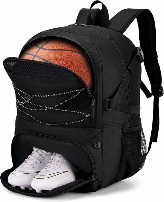 Basketball Backpack Large Sports Bag for Men&Youth,Gym Bag with Separate Ball & Shoes Compartment,Travel Bag for Basketball,Soccer,Volleyball