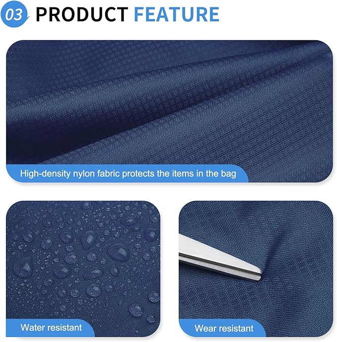 Hiking Backpack, 20L Packable Daypack for Men Women, Nylon with Adjustable Straps, Lightweight Waterproof Outdoor Camping Travel, Blue