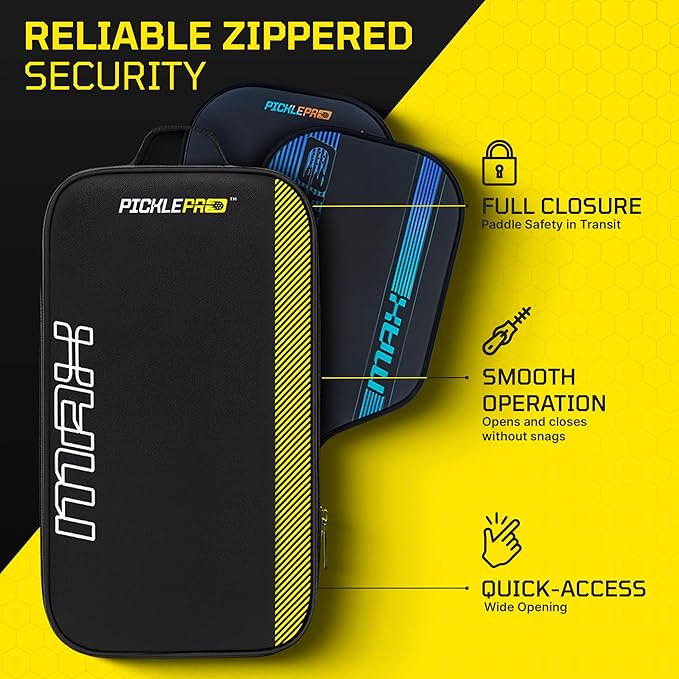 Professional Pickleball Paddle Bag – Premium Oxford Cloth Pickleball Bag for Men & Women –Weather-Resistant, Holds up to 3 Paddles with Padded Interior