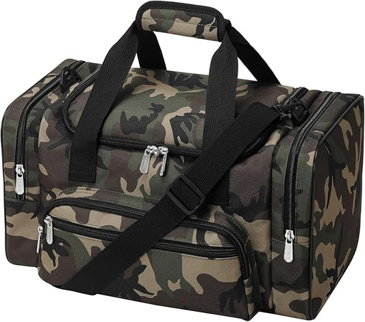 17 inch Small Duffle Bag - Carry On Personal Item Bag for Travel Gym Sport - Camo