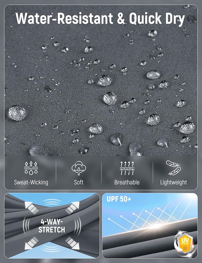 baleaf Women's Hiking Pants Quick Dry Lightweight Water Resistant Elastic Waist Cargo Pants for All Seasons