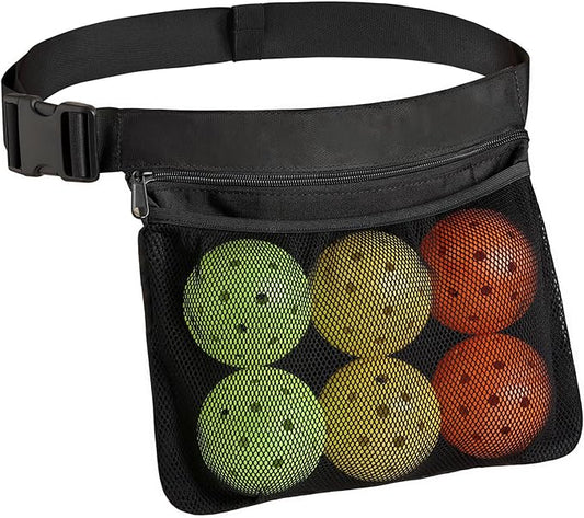 A11N Pickleball Holder - Adjustable Waist Pickleball Holder for Men Women, Fanny Pack for Tennis/Running/Cycling/golfing, Black