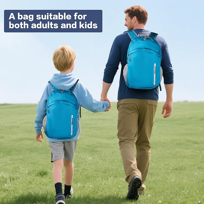 35L Waterproof Backpack Beach Foldable Lightweight Dry Wet Split Hiking Backpack Men Women Blue