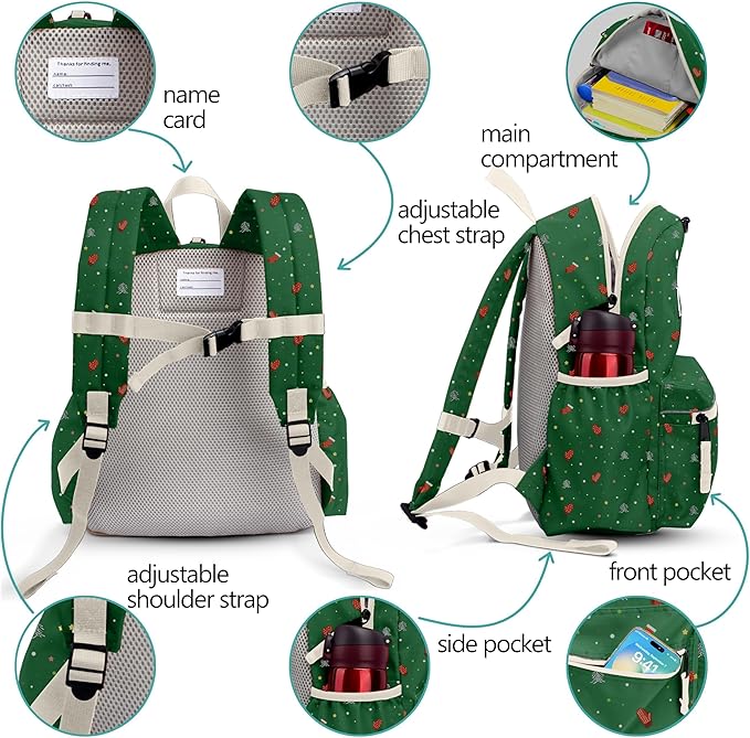 atgark Toddler Backpack for Boys Girls 2-5: Preschool Backpack for Girls - Cute Kids Backpack for Girls