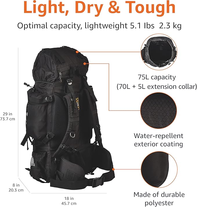 Amazon Basics Internal Frame Backpack