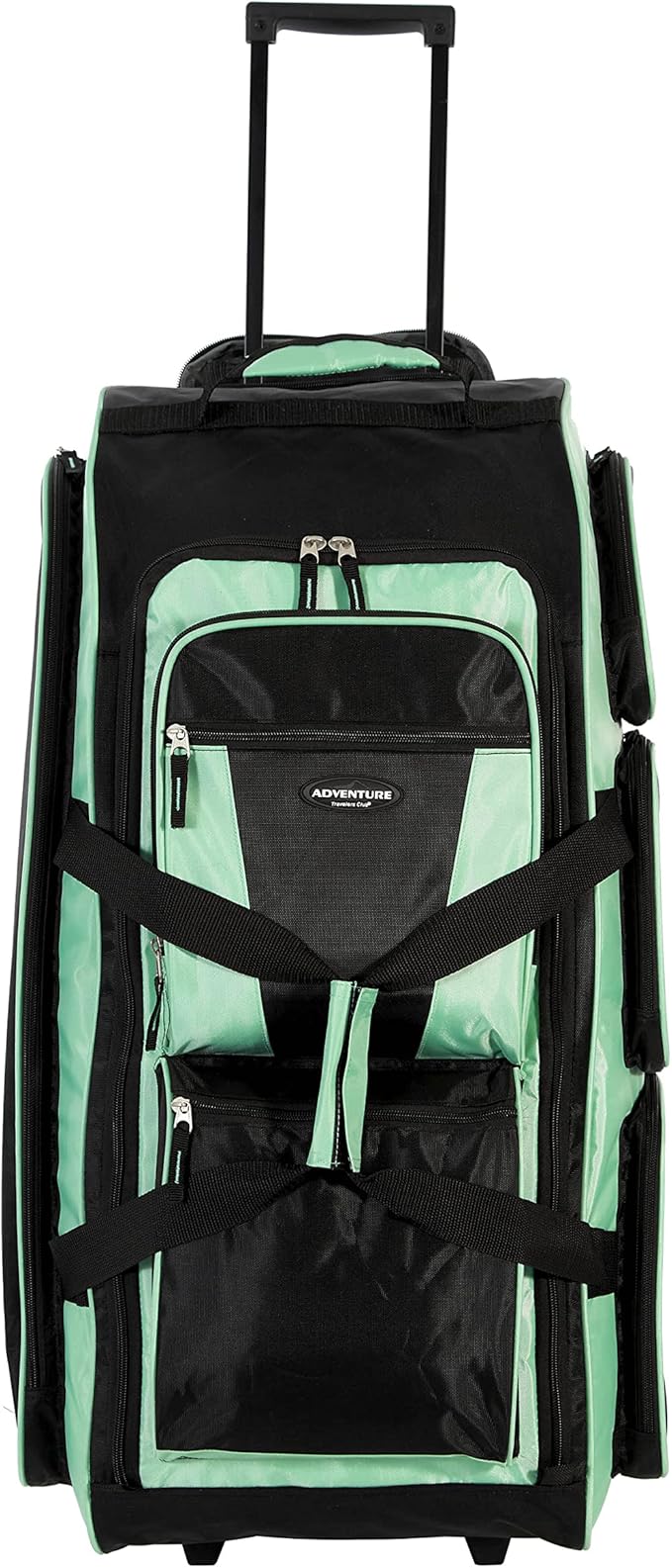 Travelers Club Xpedition 30 Inch Multi-Pocket Upright Rolling Duffel Bag