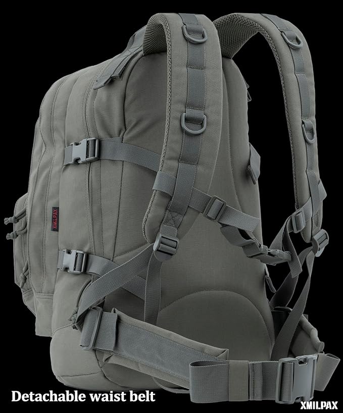 XMILPAX Tactical Backpack EDC Bag MOLLE Daily Pack for Men and Women Every Day Carrying Hiking Camping Travel 22L.