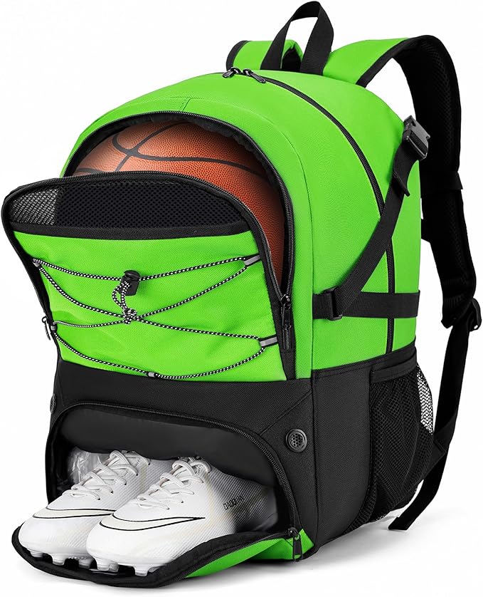 Basketball Backpack Large Sports Bag for Men&Youth,Gym Bag with Separate Ball & Shoes Compartment,Travel Bag for Basketball,Soccer,Volleyball