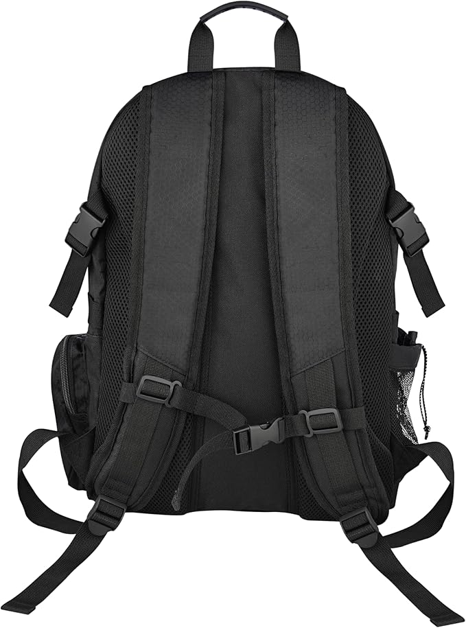 Sports Backpack, All-in-One Design for Size 5 Soccer Ball or Size 7 Basketball, Laptop-Ready, Cleat Storage, Hydration System, Quick Access Zipper - Ideal for Gym and Sports