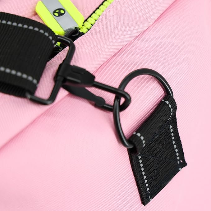 Lightning X Value Firefighter Turnout Gear Bag w/Maltese Cross and Custom Embroidered Name - PINK