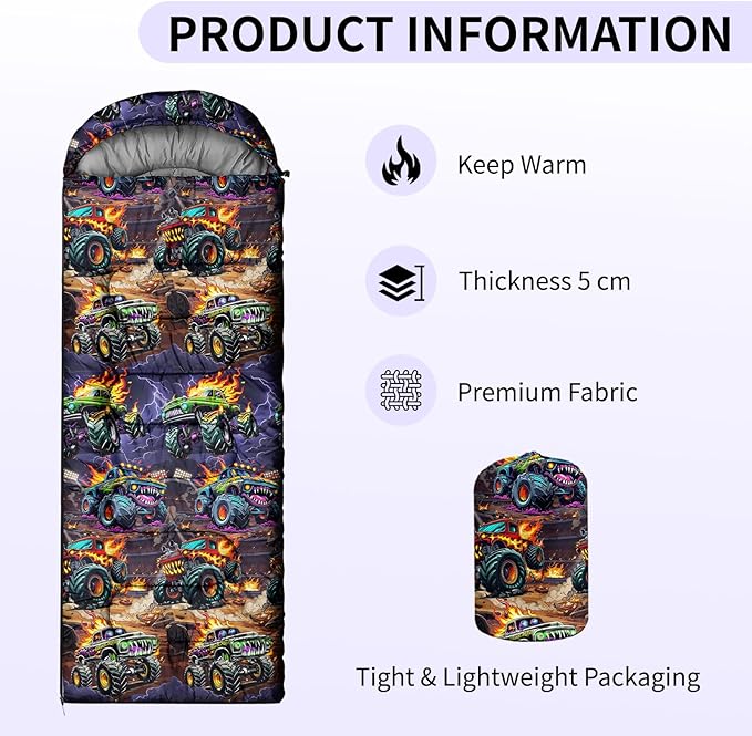 Camping Sleeping Bags, Lightweight Waterproof Sleeping Bag and Compact with Compression Sack for Outdoor