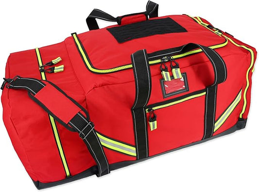 Lightning X Firefighter Premium 3XL Step-In Turnout Gear Bag - Red w/NO LOGO (Customizable)