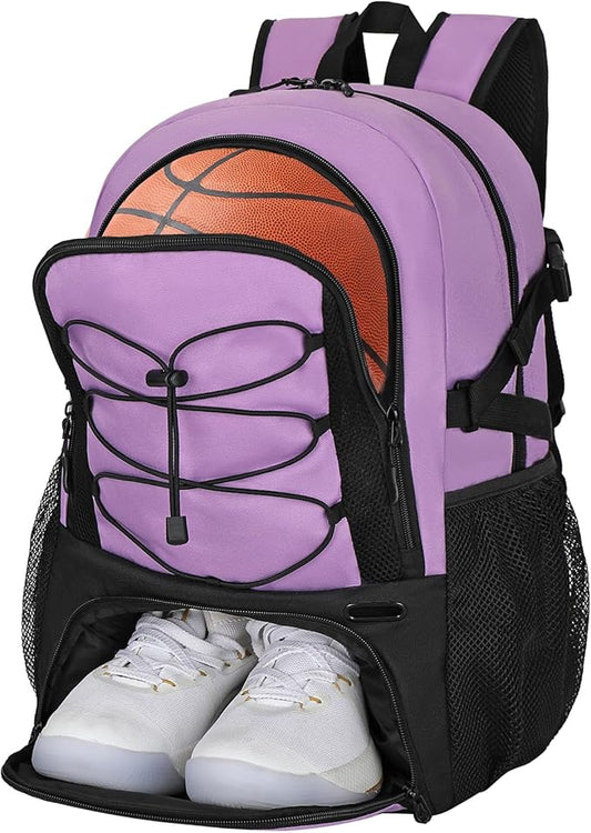 Goloni Basketball Backpack,Large Sports Bag with Ball Compartment & Shoe Compartment,Basketball Bag Fit Volleyball, soccer,Gym