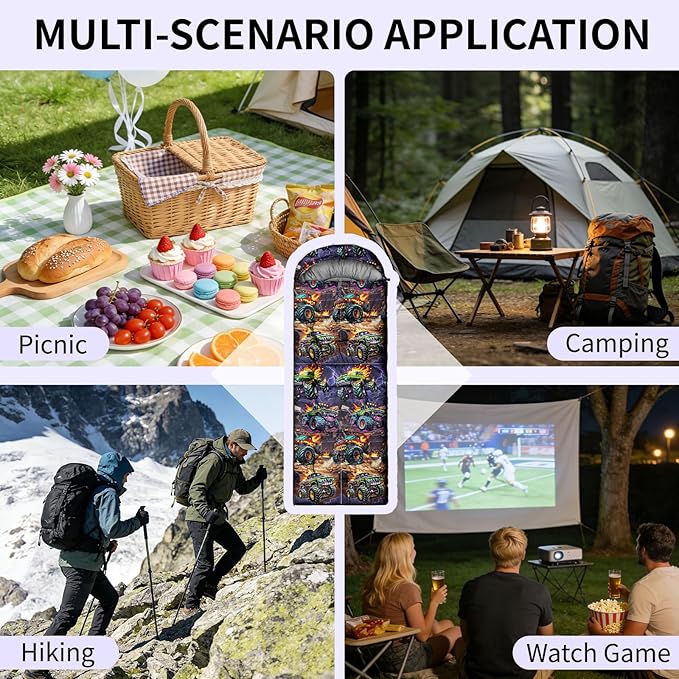 Camping Sleeping Bags, Lightweight Waterproof Sleeping Bag and Compact with Compression Sack for Outdoor