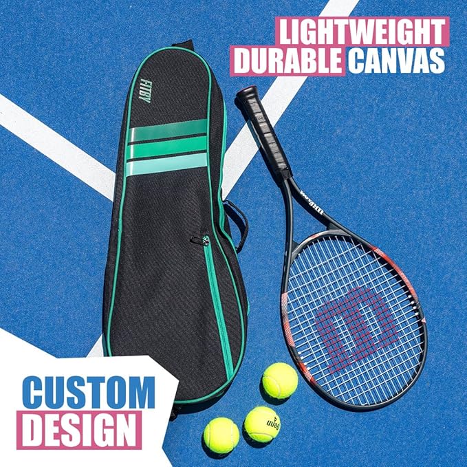 Durable Tennis Bag - Lightweight Racket Bag for Men, Women & Professionals - Roomy Interior