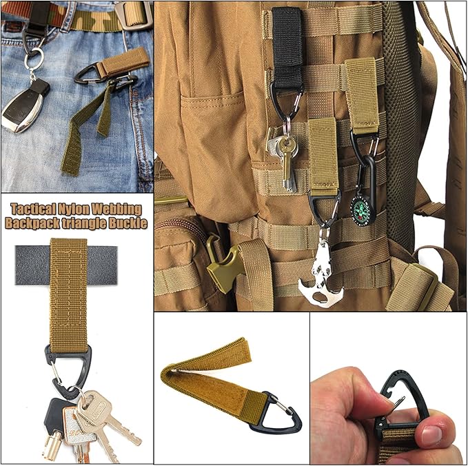 70L Hiking Backpack for Men, Waterproof Lightweight Camping Backpack, Military Rucksack with Molle, 3-Day Assault Pack for Travel, Climbing, Outdoor Sports(Black)