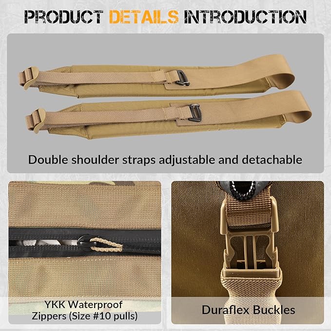 130L Tactical Travel Duffle Bag Large Capacity Waterproof Full-Access Opening Foldable Military Backpack Travel for Outdoor Camping Hunting Weekender Gym Traveling Workout Deployment