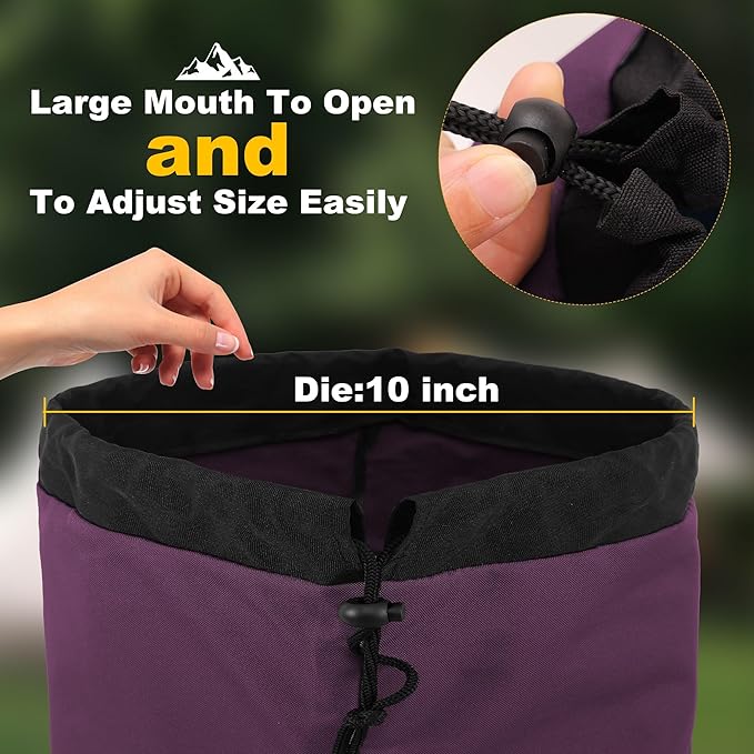 1 Pack 900D 48 Inch Camp Chair Bag Replacement with Shoulder Strap Camp BackPack Folding Chair Fishing Outdoor Storage Bagpack(48 * 16.5 * 10.2Inch) (Purple, XL)