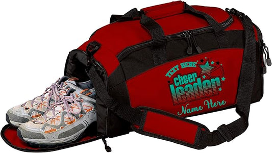 Personalized Cheer Duffel: Perfect Cheer Stuff, Ideal Cheer Gifts, Premium Cheer Bag, Convenient Cheer Bags, and Stylish Cheerleading Bag