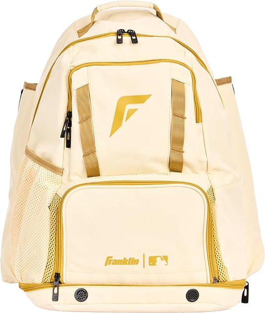 Franklin Sports MLB Gameday Baseball + Softball Backpack – Adult +Youth Equipment + Bat Bag – Stores Batting Gloves, Helmet, Cleats + More - Waterproof Premium Batpack