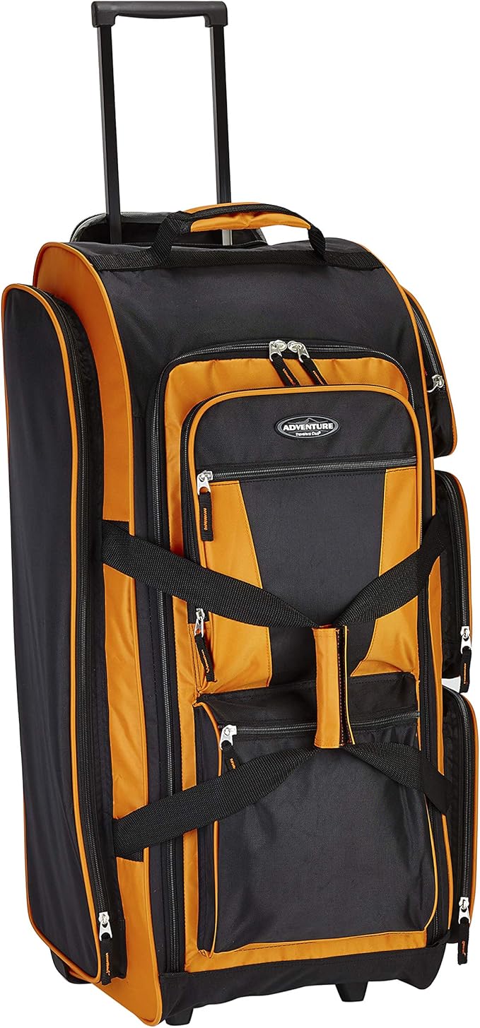 Travelers Club Xpedition 30 Inch Multi-Pocket Upright Rolling Duffel Bag