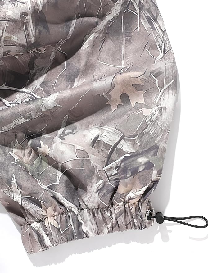 ZAFUL Men's Parachute Pants Casual Baggy Cargo Drawstring Trouser