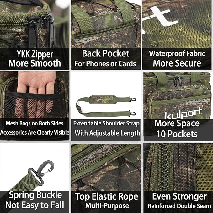 Fishing Tackle Bag - Non-Slip Shoulder Strap, Suitable for 3700/3600/3500 Tackle Box, Freshwater & Saltwater Fishing