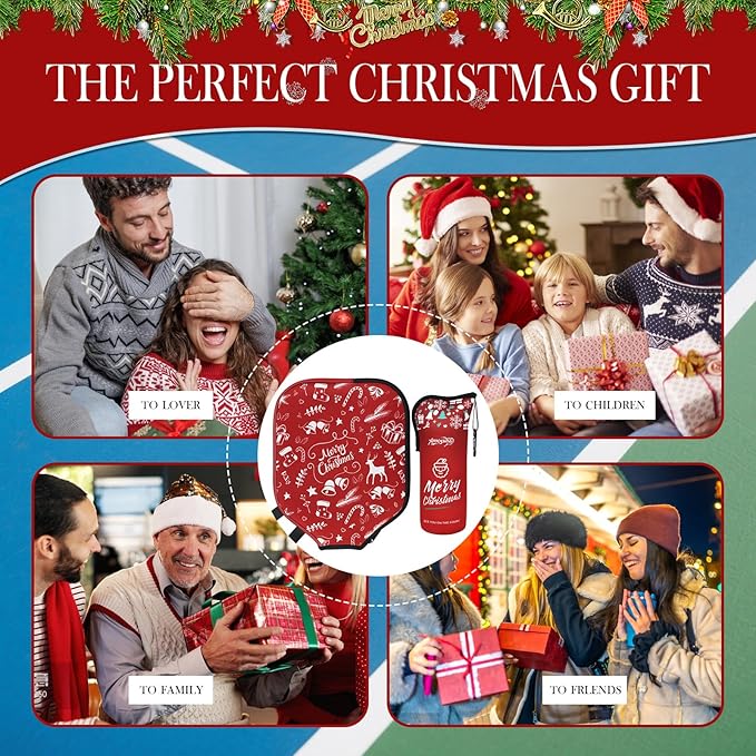 Pickleball Ball Holder - 1 Pc Pickle Ball Storage Bag, Portable Tennis Pouch with Hook for Fence, Premium Neoprene Material Bottle Holder, Pickleball Accessory Black Red Green Yellow Color