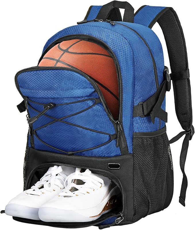 Goloni Basketball Bag,Large Sports Bag with with Separate Ball & Shoe Compartments,Gym Bag for Basketball,Soccer,Volleyball