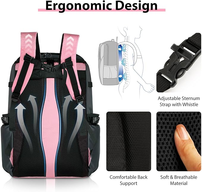 Baseball Backpack Softball Bat Bag for Youth Adults Baseball T-Ball Equipment Bag with Shoes Compartment