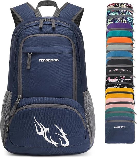 FENGDONG 35L Lightweight Foldable Waterproof Packable Travel Small Hiking Backpack Daypack for men women