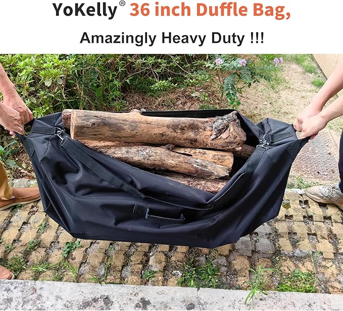 YoKelly 100L Large Duffle Bag - 36 inch Heavy Duty Luggage Bag for Travel/Camping - Black