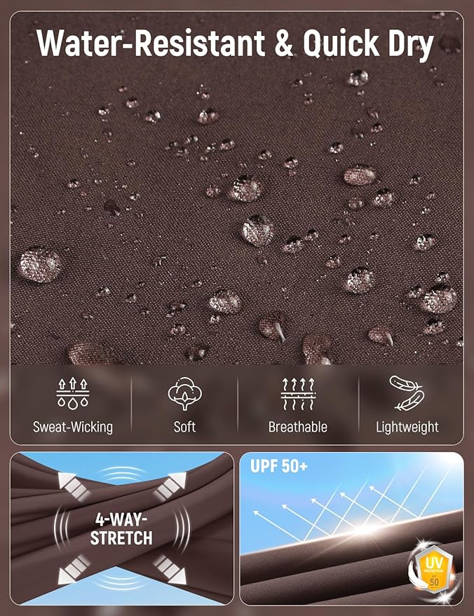 baleaf Women's Hiking Pants Quick Dry Lightweight Water Resistant Elastic Waist Cargo Pants for All Seasons