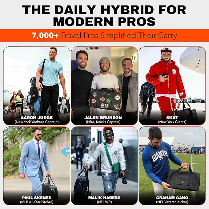 The FTL Pro Mens Travel Bag - 30L Premium Work to Gym Weekender Duffel with Garment Bag, Shoe Space & 18" Laptop Sleeve - Business Carry On Hybrid, Fits Under Airplane Seat - Abbot Green