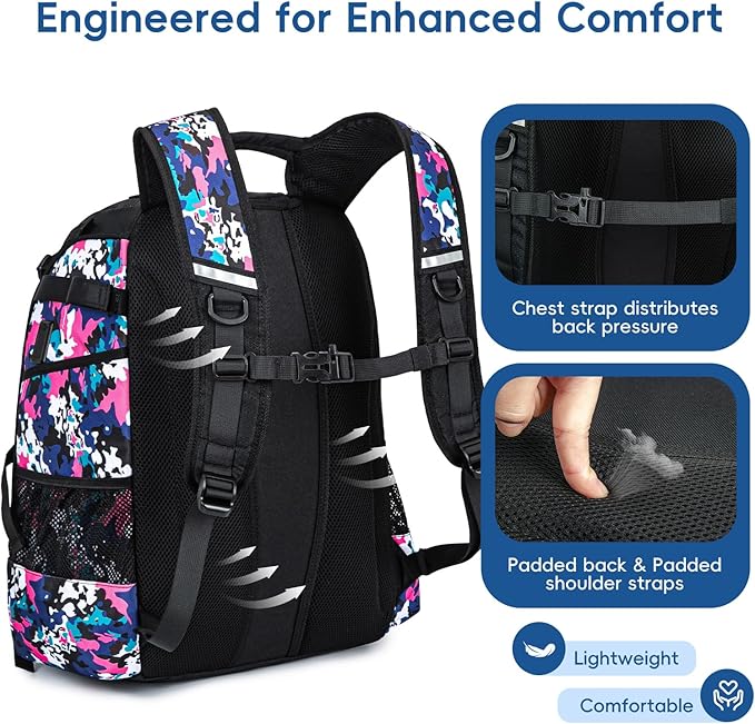 Baseball Bag for Youth and Adult, Softball Backpack 50L Large Capacity, Equipment Backpack with Laptop Compartment and Charge Port